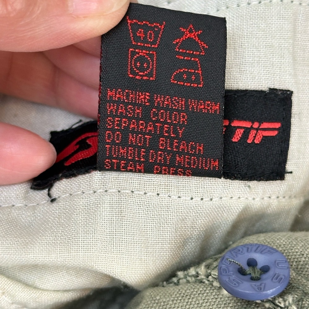 Sportif Olive Flat Iron Cotton Canvas Cargo Shorts 34
Y2K Outdoor Hiking… - Picture 8 of 15